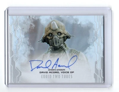 Star Wars Masterwork 2017 RAINBOW Auto MAB-DA David Acord Edrio Two Tubes #13/50 - Image 1 of 4