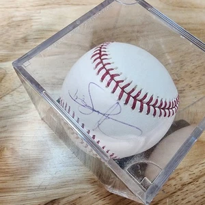 Jason Bartlett AUTO Signed OML Baseball Selig ORMLB Tampa Bay RAYS NO COA - Picture 1 of 7