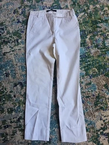 Zara Ladies Chino Trousers, White, Size Euro Xs, Smart Clothing. - Picture 1 of 6