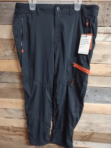 NWT Outdoor Afro x REI Co-Op Men's 40x30 Black/Orange Trail Parachute Pants - Picture 1 of 5