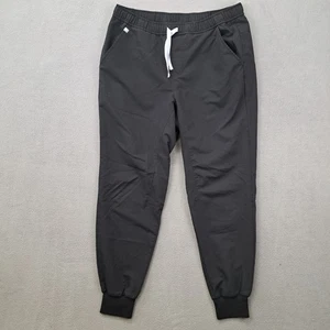 FIGS Mens Jogger Scrub Pants Black Drawstring Waist 34x30 Medical Size Large - Picture 1 of 7