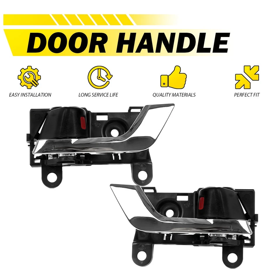 2 X левая + правая внутренняя дверная ручка хром + черный подходит 2008-2013 Toyota Highlander - Изображение 1 из 4