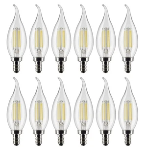 12PK - PILA 4.5w CA11 LED E12 Candelabra base 2700K Soft White Bulb - Picture 1 of 4