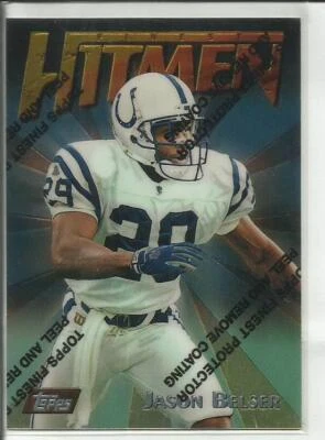 1997 Topps Finest #97 Jason Belser Indianapolis Colts Hitmen - Image 1 of 2