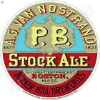 P.B. Stock Ale 18" Round Metal Sign