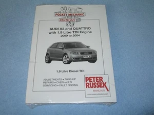 Audi A3 & Quattro 2000-2004 1.9 Litre TDI Repair ARD AXR ASZ WORKSHOP MANUAL - Picture 1 of 1