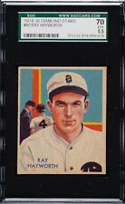 1934-36 Diamond Stars #90 - Ray Hayworth, Detroit Tigers - SGC 5.5
