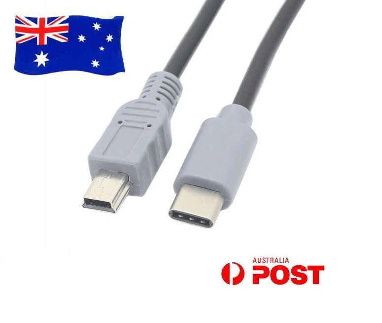 Type-C to Mini USB HighSpeed Data Sync OTG Power Charger Adapter Cable 50CM 25CM - Image 1 of 1