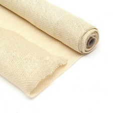 Rotolo di Tessuto Iuta Naturale da 4 Metri (Larghezza 50cm) (Bianco)