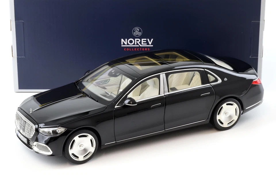 1:18 Norev Mercedes-Maybach S-Class S680 4Matic Limousine 2021 Nera - Immagine 1 di 4