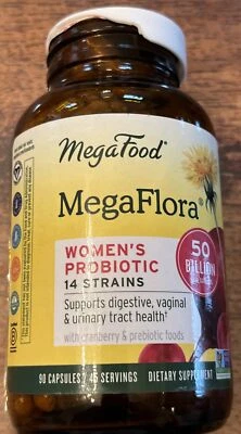 MegaFlora probiótico para mujer 90 cápsulas de MegaFood Foto 1 de 2