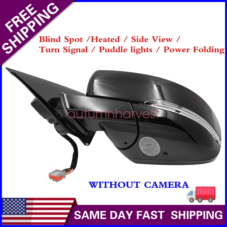 Espejo retrovisor lateral negro punto ciego para Land Rover Range Rover Sport 2014-2019 Foto 1 de 4