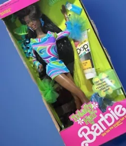 Muñeca Barbie Totally Hair AA 1991 #5948 ¡Pelo largo! Nuevo en caja NRFB 🌀🟣💖🟡🔵 - Imagen 1 de 17