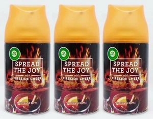 3 REFILLS Air Wick Freshmatic Joy FIRESIDE CHEER Automatic Room Spray Freshener - Picture 1 of 1