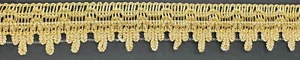 1" Metallic Gold Gimp Braid Bridal Costume Fabric Trim 6 Yards - Picture 1 of 1