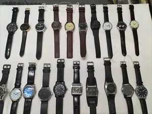 JOB LOT OF QUARTZ FASHION WATCHES, PARTS ONLY NOT WORKING NOT WORKING, 20 PIECES - Picture 1 of 24