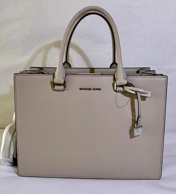 Cartera Michael Kors Mediana Sutton Refuelte Cemento Foto 1 de 4