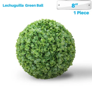 Patio 8" Artificial Lechuguilla Bola Verde Imitación Hoja Interior Exterior Decoración - Imagen 1 de 6