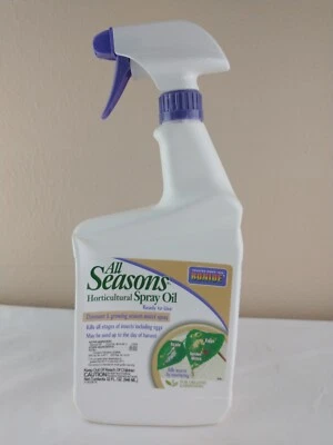 Bonide All Seasons Horticultural Spray Oil 32oz Organic Gardening All Stages NEW - Image 1 of 4