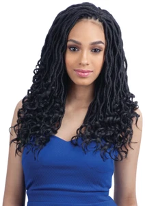 FREETRESS SYNTHETIC CROCHET PRE-LOOPED BRAID - GODDESS LOC 14" - Picture 1 of 39