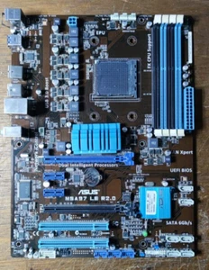Scheda Madre Mainboard ASUS M5A97 LE R2.0 AMD 970 ATX Sockel AM3+ DA TESTARE - Imagen 1 de 3