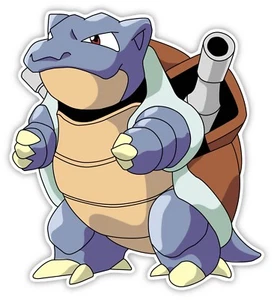 Adesivo decalcomania vinile blastoise Pokemon *TAGLIE* da parete - Foto 1 di 2