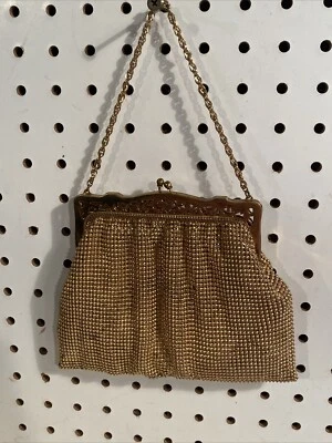 Bolso Cartera de Malla Vintage Whiting And Davis Cadena Corta Foto 1 de 4