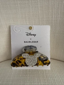 Disney x BaubleBar Tortoise Mickey Mouse Minnie Rhinestone Hair Claw Clip NWT - Picture 1 of 3