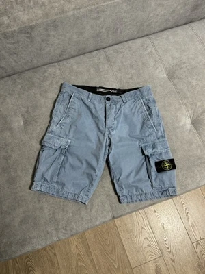 Stone Island Bermuda Shorts Blue Cotton Cargo Men’s Size 32 M L - image 1 of 4