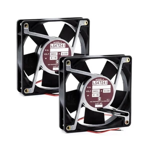 2PCS IMS LS47241 24VDC 0.09A BRUSHLESS FAN 120mmX120mmX25mm NEW, USA - Afbeelding 1 van 7