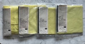 5 Mid-Century New/Old Stock Sears Spindrift Panel Curtain 60" x 54"lemon Yellow - Picture 1 of 6