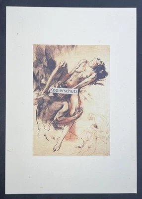 Erotic Artprint - „Cunnilingus“ L. Courbouleix 1935 boobs oralsex wie NEU - Bild 1 von 3