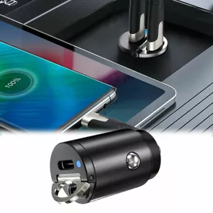 Mini Adaptador Cargador de Teléfono para Automóvil USB Tipo C PD 30W Accesorios de Carga Rápida - Imagen 1 de 12