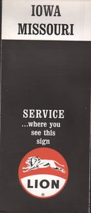 1967 Lion Road Map: Iowa Missouri NOS - Picture 1 of 1