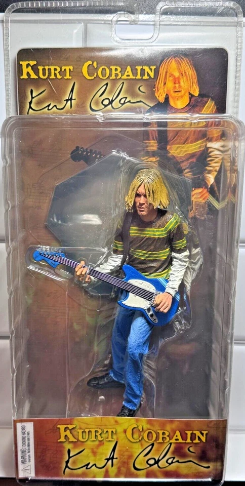 Figura de acción NECA Kurt Cobain 7"" con guitarra huele a Teen Spirit Curt nueva en caja Foto 1 de 3