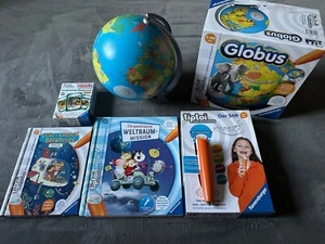 tiptoi Lernspielzeug Set mit Stift, Globus, 2 Bücher, Kartenspiel, Puzzle - Bild 1 von 8