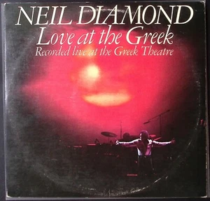 NEIL DIAMOND LOVE AT THE GREEK RECORDED LIVE GREEK THEATRE VINYL 2-LP SET 174-30 - Picture 1 of 8