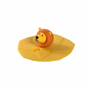 Leonardo lid BAMBINI Lion, cup lid, drinking lid, silicone, yellow, 9.2 cm - Picture 1 of 3