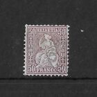 Suisse 1881 50c assis Helvetia SG112 chat d'occasion fin 700 £