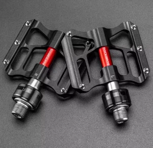ROCKBROS Mountain Bike Bicycle Pedals Quick Release CNC Sealed Bearings 9/16" - Picture 1 of 7