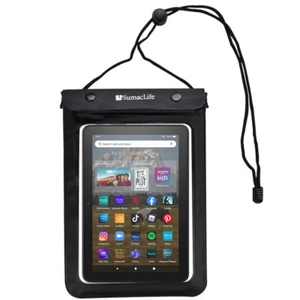 SumacLife Tablet Waterproof Pouch Dry Bag Case For 8" Amazon Fire HD 8 / 8 Plus - Picture 1 of 10