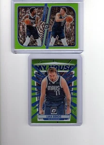 2023-24 Optic LUKA DONCIC Illusions My House LIME GREEN HOLO PRIZM /149 LOT X 2 - Picture 1 of 1