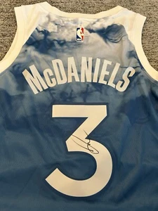 Jaden McDaniels Signed Minnesota Timberwolves City Edition Jersey NBA - Picture 1 of 3