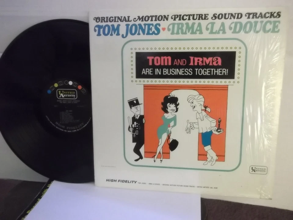 "Tom Jones,Irma La Douce",UAL 4134,US,LP,mono,1965 double score,Shrink Wrap,M - Image 1 of 1