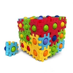 Two-in-One Pop Blocks Pop Puzzle 48PCS, Jigsaw Puzzles, STEM Toys for 4 5 6 7 - Picture 1 of 7