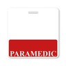 PARAMEDIC Horizontal Badge Buddy with Red Border by Specialist ID