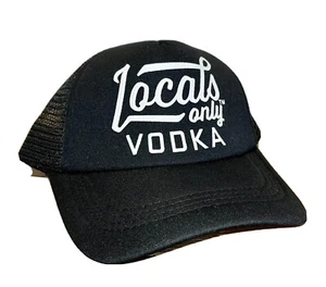 Truckermütze Kappe Locals Only Wodka verstellbar Druckknopflasche schwarz neu ohne Etikett - Bild 1 von 7