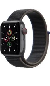 Apple Watch SE 40mm Space Gray Aluminum Case Midnight Sport Band - MKQQ3LLA New - Afbeelding 1 van 3