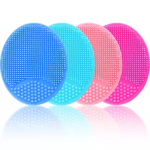 Face Scrubber, Facial Exfoliator, Face Scrub Brush, Soft Face Brush, Silicone Fa - Picture 1 of 12