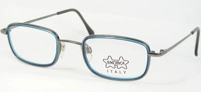 Armação de óculos vintage rara LUXOTTICA LU1293 F207 PRATA/AZUL 45-21-135 Itália - Imagem 1 de 4